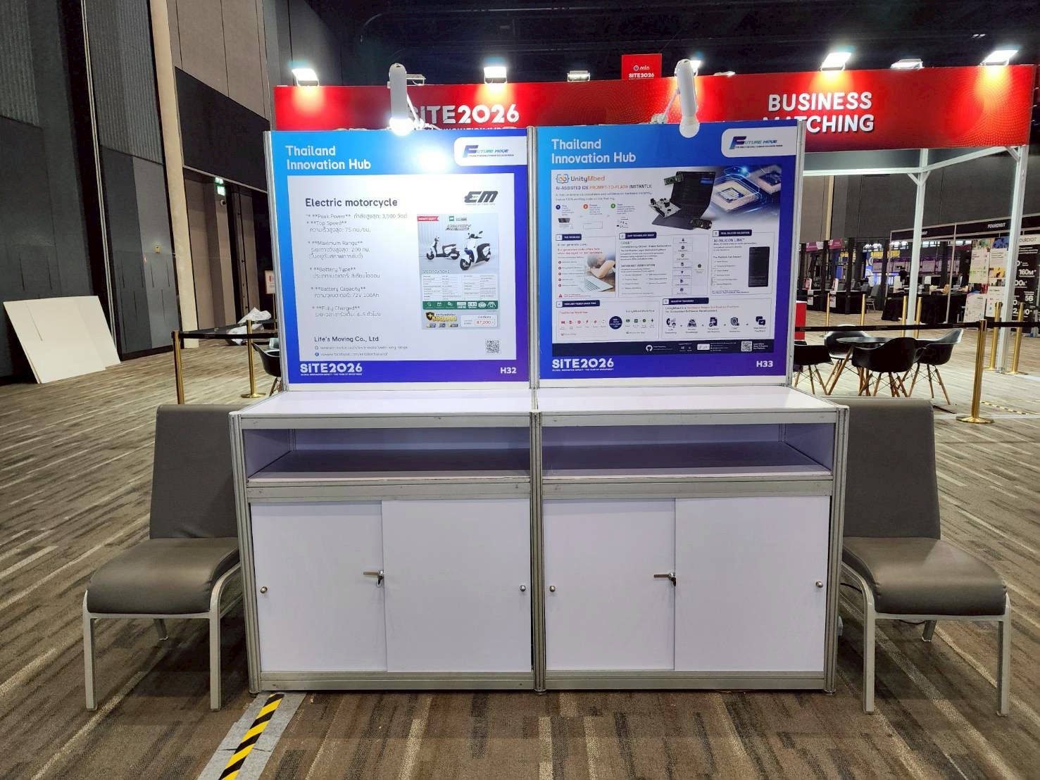 บูธ UnityMbed ในโซน Thailand Innovation Hub บูธ H33 พารากอน ฮอลล์